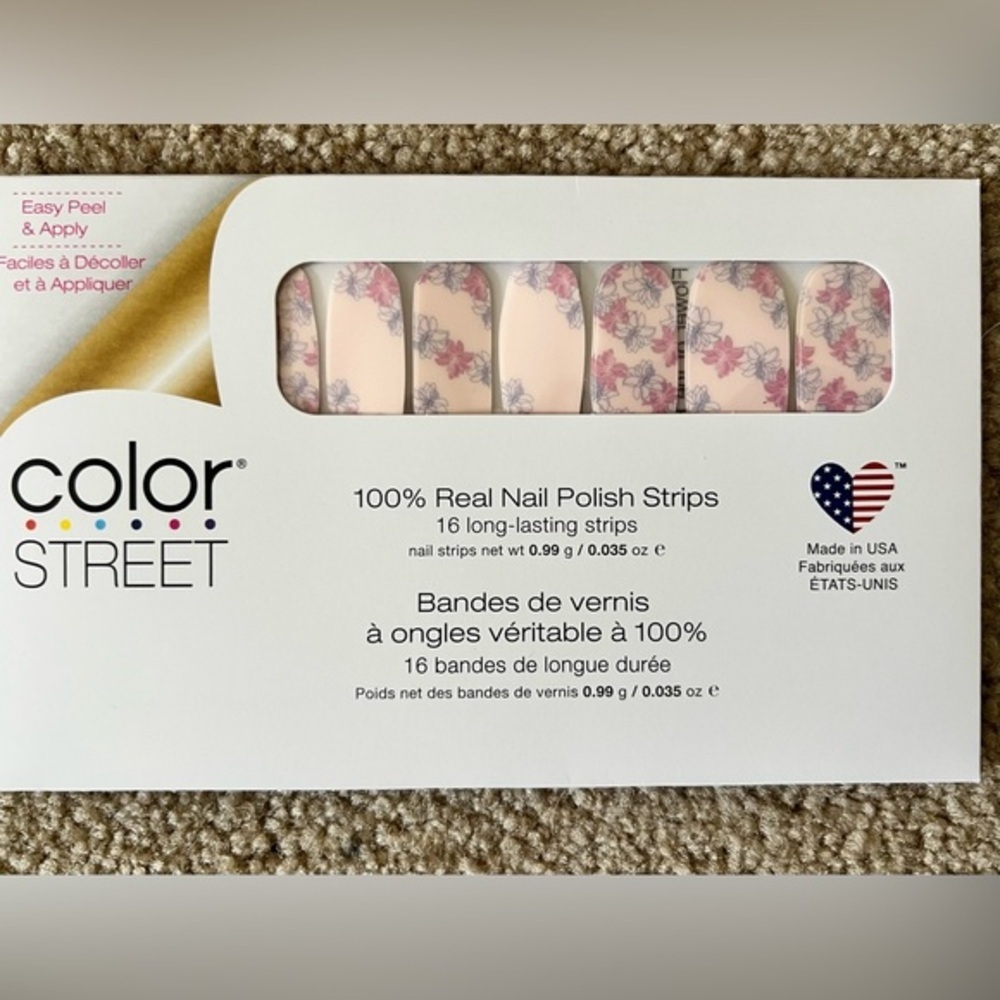 Unopened Color Street nail strips Flower of the Hour